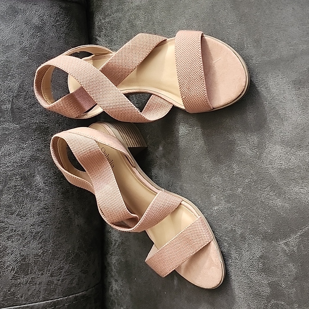 Blush Strappy Heel